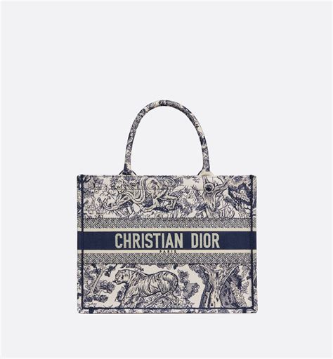 dior mini book tote grey